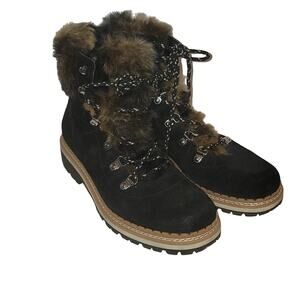 Sam Edelman Bronte Faux Shearling Suede Hiking Boots, 7